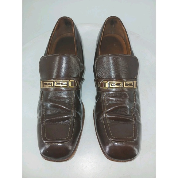 Vintage Florsheim Lightweights Brown Patent Leather 1970s Disco Shoes 11C3